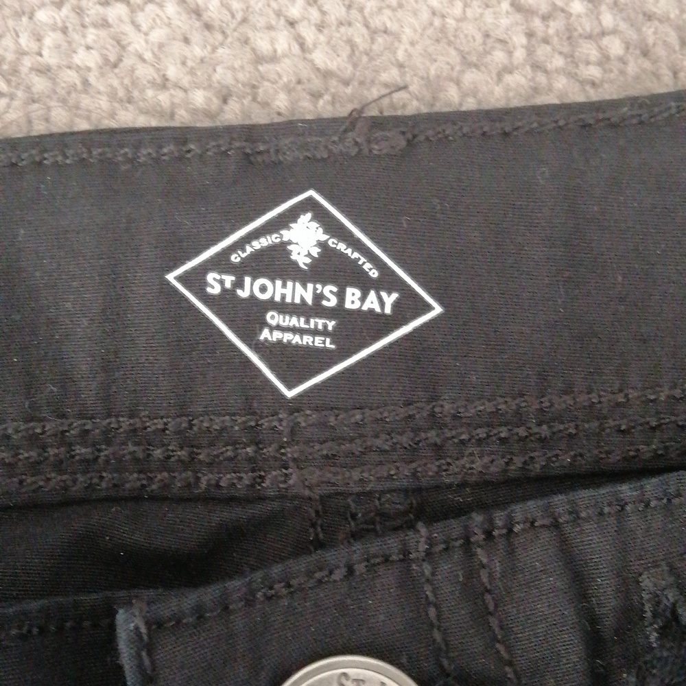 Black cargo style crop pants capris AU 10 - Picture 3 of 10
